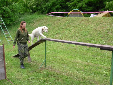 Dětský den 2006 - Sára na kladině.JPG
